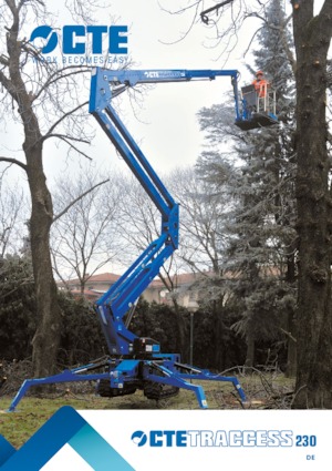 Gąsienicowe, przegubowe podnośniki koszowe CTE Traccess 230 Winch