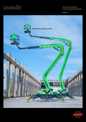 Gąsienicowe, przegubowe podnośniki koszowe Leguan 225