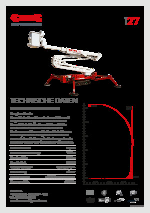 Gąsienicowe, przegubowe podnośniki koszowe CMC i27