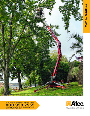 Gąsienicowe, przegubowe podnośniki koszowe TEUPEN TL42A