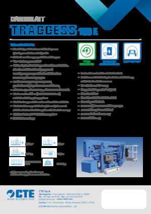 Gąsienicowe, przegubowe podnośniki koszowe CTE Traccess 160 E