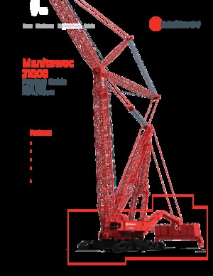 Żurawie gąsienicowe — wysięgnik kratowy Manitowoc 31000