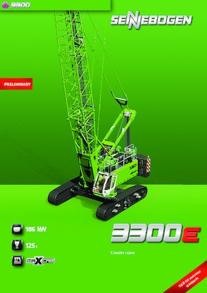 Żurawie gąsienicowe — wysięgnik kratowy Sennebogen 3300