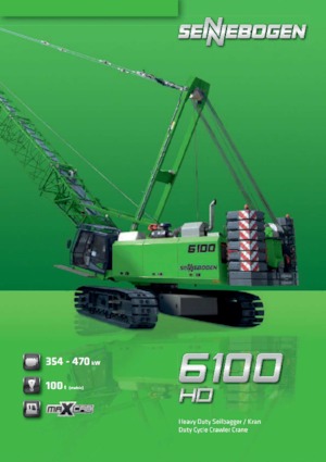 Żurawie gąsienicowe — wysięgnik kratowy Sennebogen 6100 HD