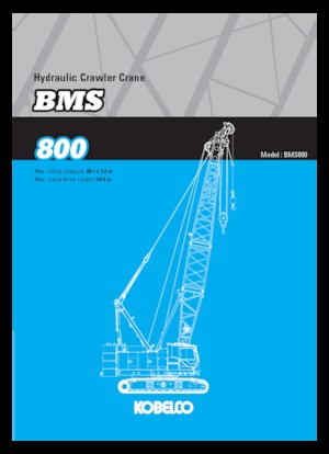 Żurawie gąsienicowe — wysięgnik kratowy Kobelco BMS800
