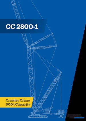 Żurawie gąsienicowe — wysięgnik kratowy Demag CC 2800-1