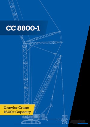 Żurawie gąsienicowe — wysięgnik kratowy Demag CC 8800-1