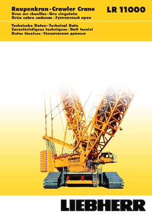Żurawie gąsienicowe — wysięgnik kratowy Liebherr LR 11000