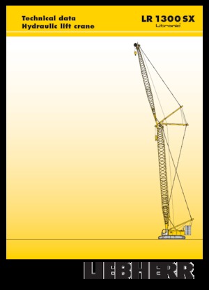 Żurawie gąsienicowe — wysięgnik kratowy Liebherr LR 1300 SX