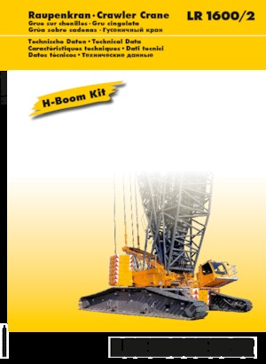 Żurawie gąsienicowe — wysięgnik kratowy Liebherr LR 1600/2