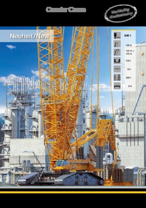 Żurawie gąsienicowe — wysięgnik kratowy Liebherr LR 1800-1.0