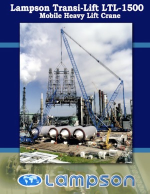 Żurawie gąsienicowe — wysięgnik kratowy Lampson LTL-1500