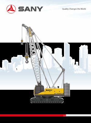 Żurawie gąsienicowe — wysięgnik kratowy Sany SCC1000E