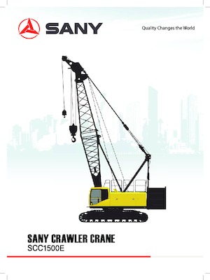 Żurawie gąsienicowe — wysięgnik kratowy Sany SCC1500E