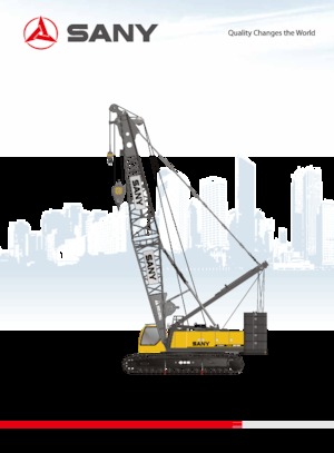 Żurawie gąsienicowe — wysięgnik kratowy Sany SCC1800