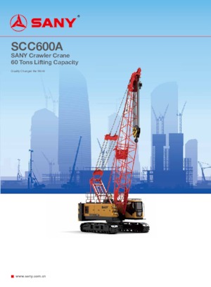 Żurawie gąsienicowe — wysięgnik kratowy Sany SCC600A