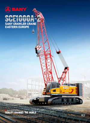 Żurawie gąsienicowe — wysięgnik kratowy Sany SCE1000A-2