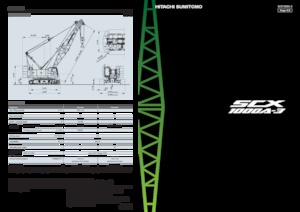 Żurawie gąsienicowe — wysięgnik kratowy Hitachi Sumitomo SCX1000A-3