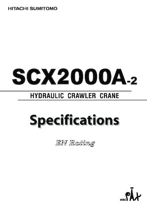 Żurawie gąsienicowe — wysięgnik kratowy Hitachi Sumitomo SCX2000A-2