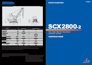 Żurawie gąsienicowe — wysięgnik kratowy Hitachi Sumitomo SCX2800-2