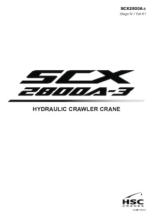 Żurawie gąsienicowe — wysięgnik kratowy Hitachi Sumitomo SCX2800A-3