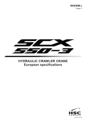 Żurawie gąsienicowe — wysięgnik kratowy Hitachi Sumitomo SCX550-3