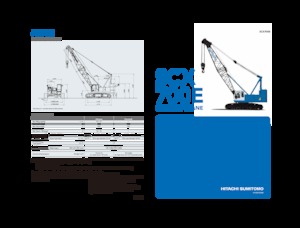 Żurawie gąsienicowe — wysięgnik kratowy Hitachi Sumitomo SCX700E