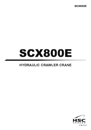 Żurawie gąsienicowe — wysięgnik kratowy Hitachi Sumitomo SCX800E