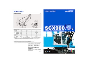 Żurawie gąsienicowe — wysięgnik kratowy Hitachi Sumitomo SCX900HD-2