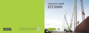 Żurawie gąsienicowe — wysięgnik kratowy Zoomlion ZCC5000