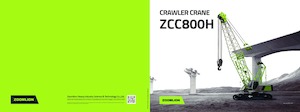 Żurawie gąsienicowe — wysięgnik kratowy Zoomlion ZCC800H