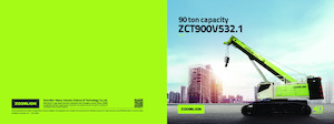 Żurawie gąsienicowe — wysięgnik teleskopowy Zoomlion ZCT900V532.1