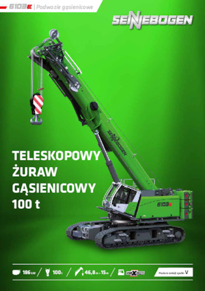 Żurawie gąsienicowe — wysięgnik teleskopowy Sennebogen 6103 E