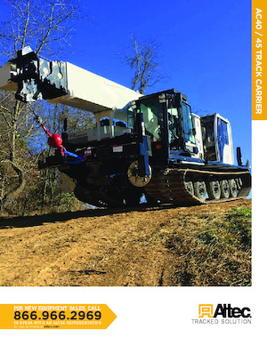 Żurawie gąsienicowe — wysięgnik teleskopowy Altec AC45-127S-TC