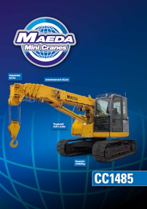 Żurawie gąsienicowe — wysięgnik teleskopowy Maeda CC 1485