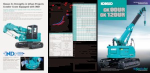 Żurawie gąsienicowe — wysięgnik teleskopowy Kobelco CK120UR