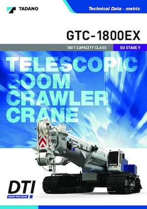 Żurawie gąsienicowe — wysięgnik teleskopowy Tadano GTC-2000