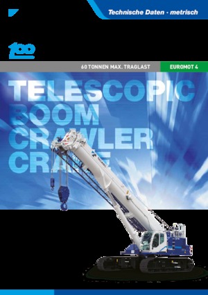 Żurawie gąsienicowe — wysięgnik teleskopowy Tadano GTC-600