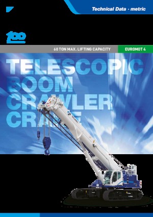 Żurawie gąsienicowe — wysięgnik teleskopowy Tadano GTC-600