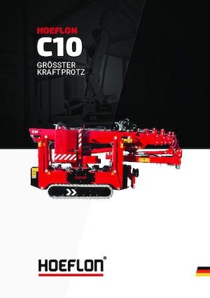 Żurawie gąsienicowe — wysięgnik teleskopowy Hoeflon Hoeflon C10