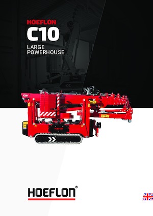 Żurawie gąsienicowe — wysięgnik teleskopowy Hoeflon Hoeflon C10