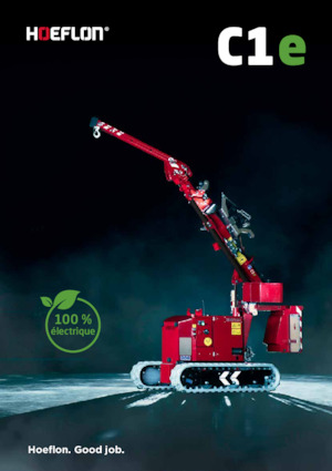Żurawie gąsienicowe — wysięgnik teleskopowy Hoeflon Hoeflon C1e