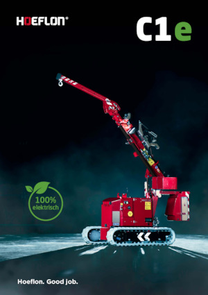 Żurawie gąsienicowe — wysięgnik teleskopowy Hoeflon Hoeflon C1e