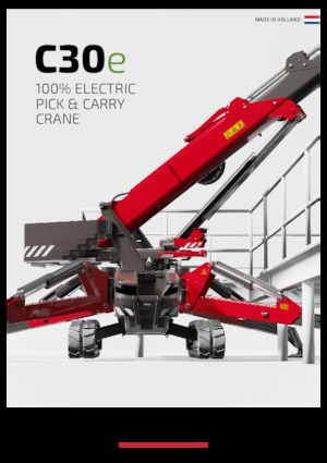 Żurawie gąsienicowe — wysięgnik teleskopowy Hoeflon Hoeflon C30e