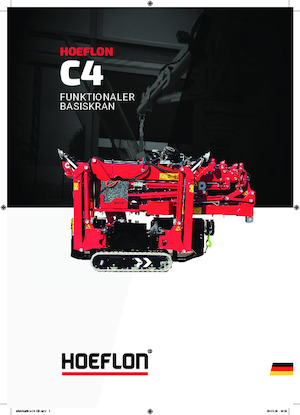 Żurawie gąsienicowe — wysięgnik teleskopowy Hoeflon Hoeflon C4e