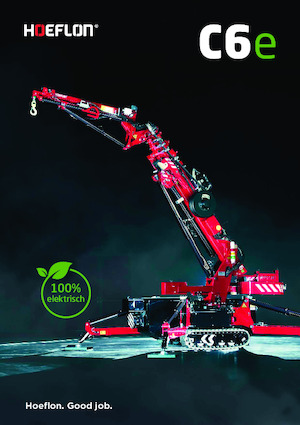 Żurawie gąsienicowe — wysięgnik teleskopowy Hoeflon Hoeflon C6e