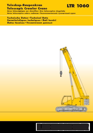 Żurawie gąsienicowe — wysięgnik teleskopowy Liebherr LTR 1060