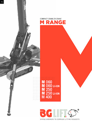 Żurawie gąsienicowe — wysięgnik teleskopowy BG Lift M 060 Li-ion