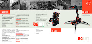 Żurawie gąsienicowe — wysięgnik teleskopowy BG Lift M 250