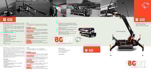 Żurawie gąsienicowe — wysięgnik teleskopowy BG Lift M 400